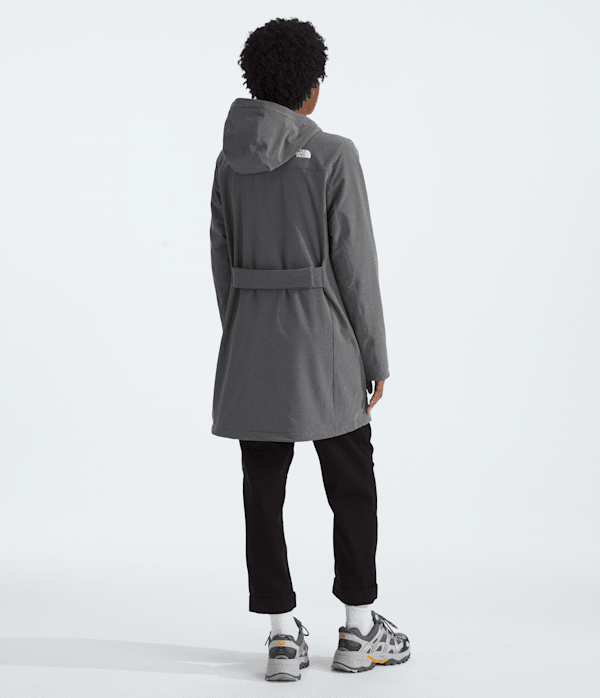 Womens Shelbe Raschel Parka TNF Smoked Pearl Heather BACK