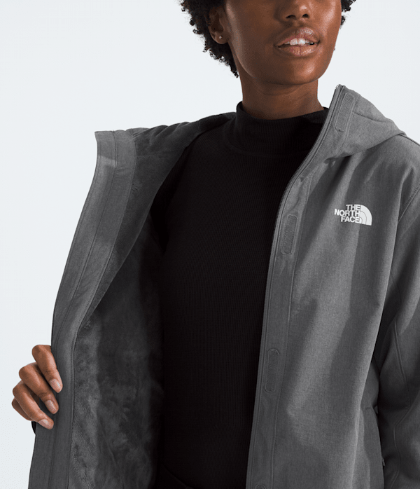 Womens Shelbe Raschel Parka TNF Smoked Pearl Heather MODELINT