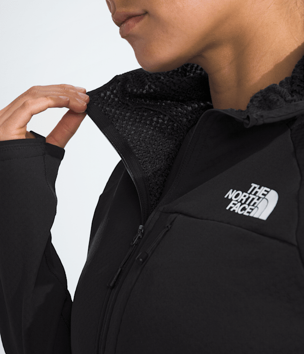 Womens Summit Series FUTUREFLEECE FullZip Hoodie TNF MODELCLOSE1