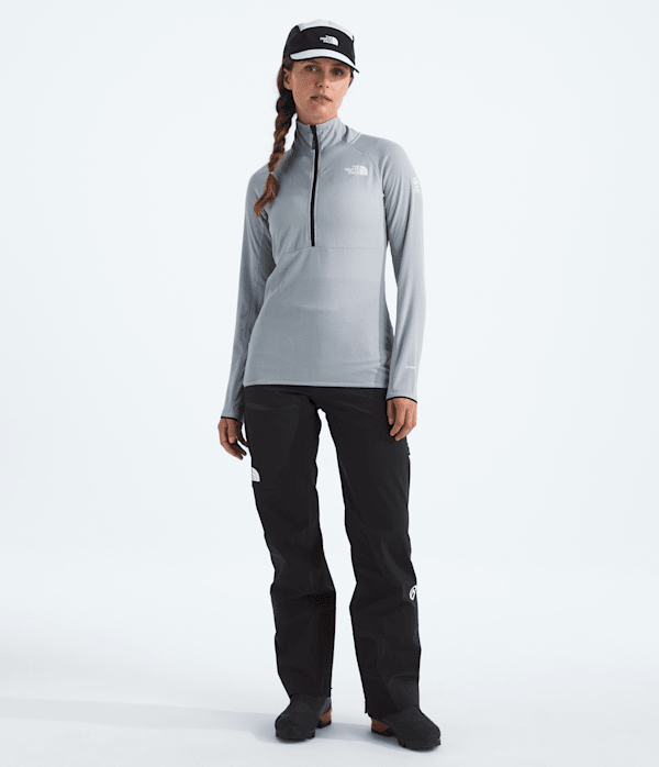 Womens Summit Series FUTUREFLEECE LT Zip TNF Blue Flax HERO2