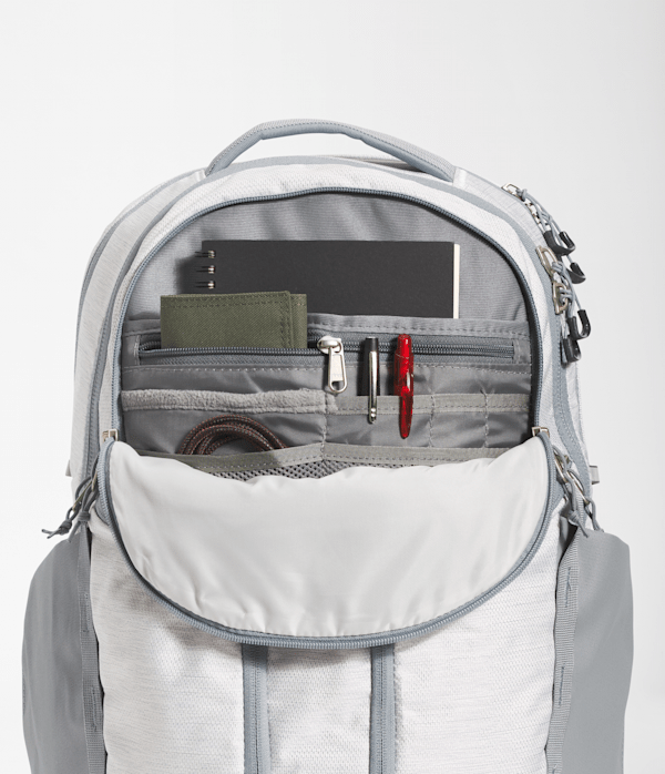 Womens Surge Backpack  31L TNF TNF White Metallic MelangeMid Grey DETAIL1