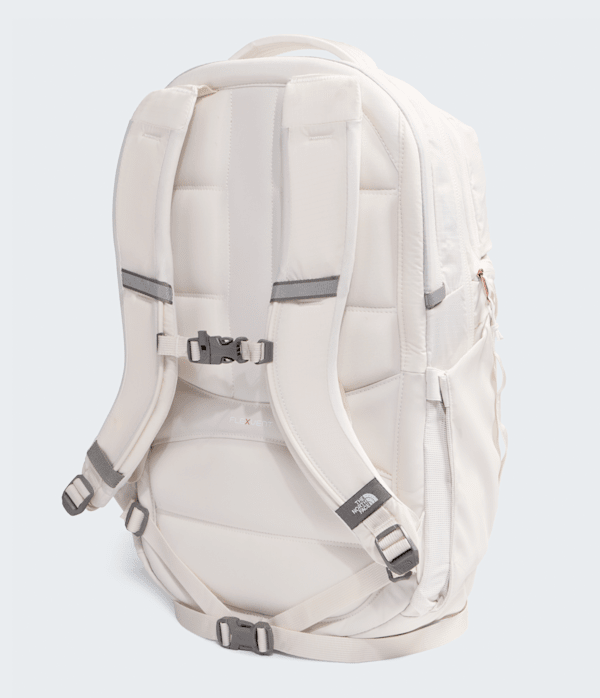Womens Surge Luxe Backpack  31L TNF White DuneBurnt Coral Metallic BACK