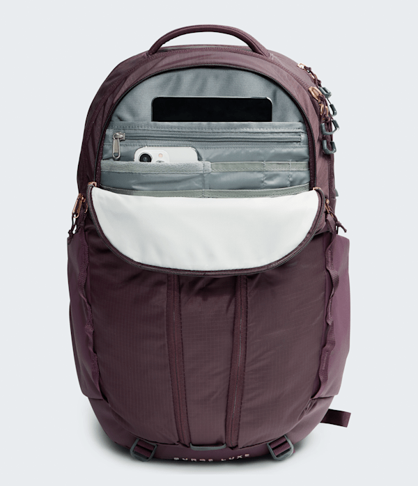 Womens Surge Luxe Backpack  31L TNF Deep BurgundyBurnt Coral DETAIL1