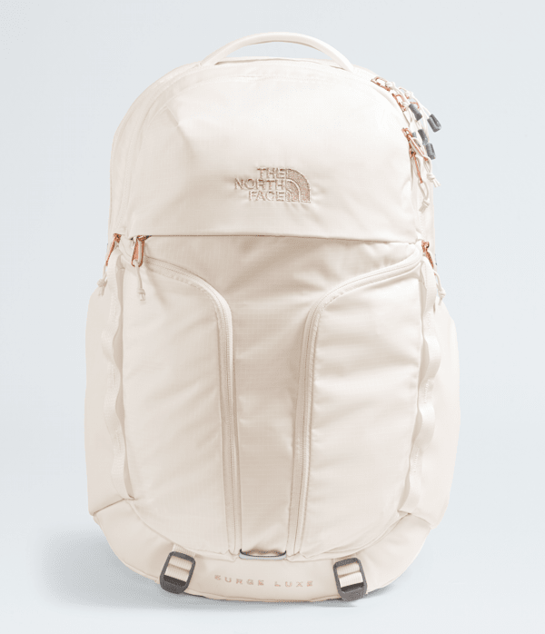 Womens Surge Luxe Backpack  31L TNF Gardenia WhiteBurnt Coral Metallic HERO