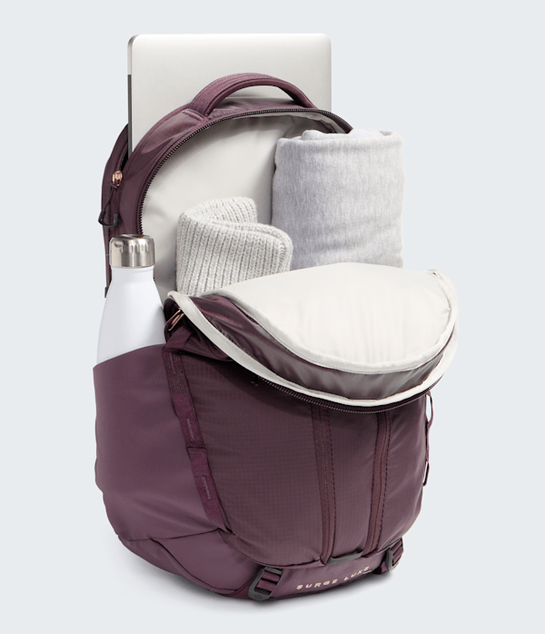 Womens Surge Luxe Backpack  31L TNF Deep BurgundyBurnt Coral INT