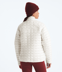 Womens THERMOBALL Jacket TNF White Dune BACK