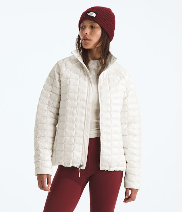 Womens THERMOBALL Jacket TNF White Dune Main