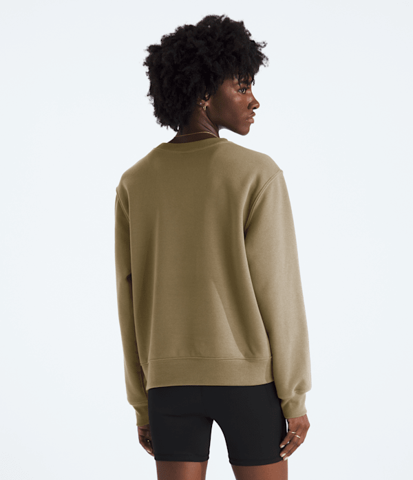 Womens TNF Essential Simple Dome Relaxed Crew TNF BACK