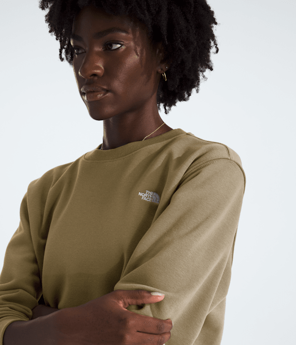 Womens TNF Essential Simple Dome Relaxed Crew TNF HERO2