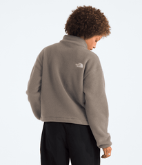 Womens TNF Fleeski Zip Pullover TNF Mocha Brown BACK