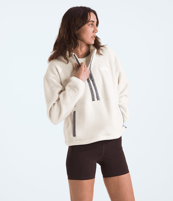 Womens TNF Fleeski Zip Pullover TNF MODEL34