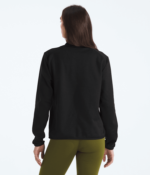Womens TNF Performance Fleece Zip TNF BACK