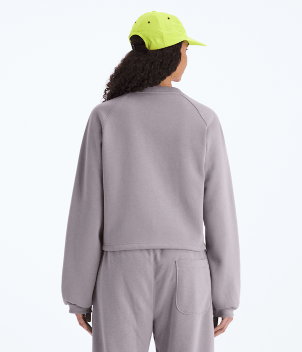 Womens TNF Red Box Crew TNF Transcendent Grey BACK