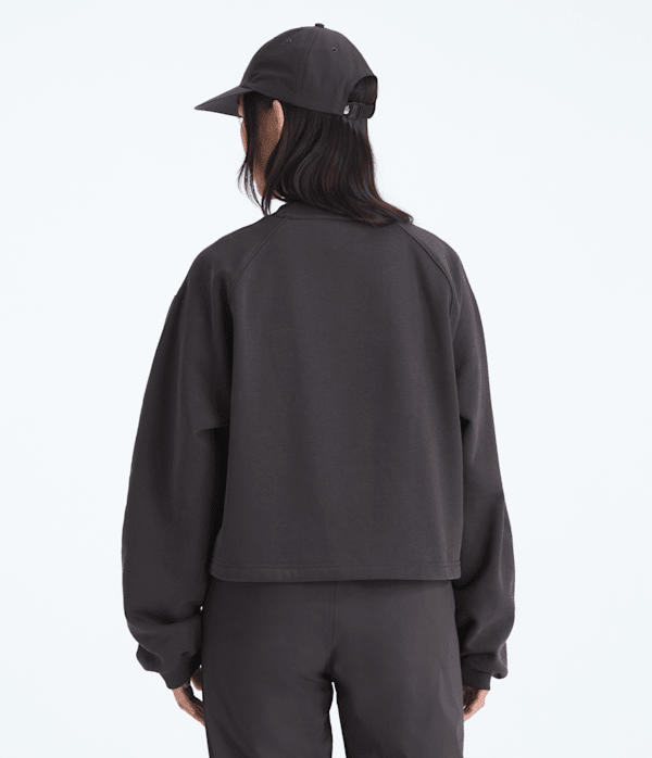 Womens TNF Red Box Crew TNF Obsidian BACK