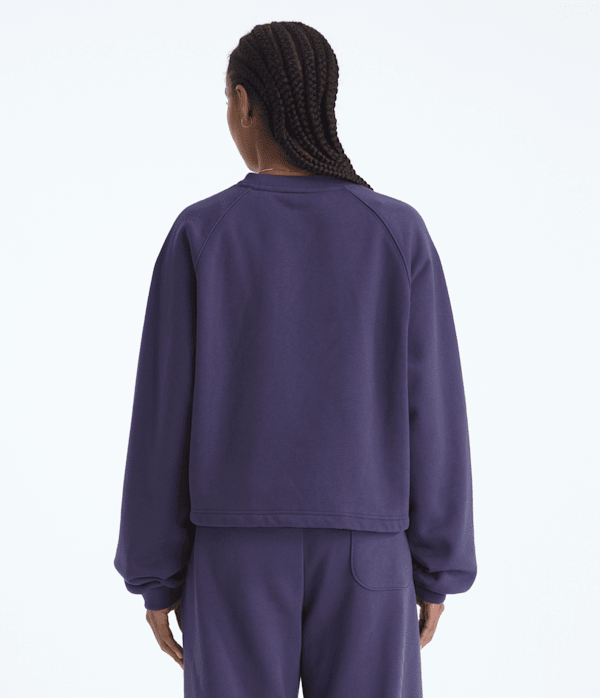 Womens TNF Red Box Crew TNF Eternal Purple BACK