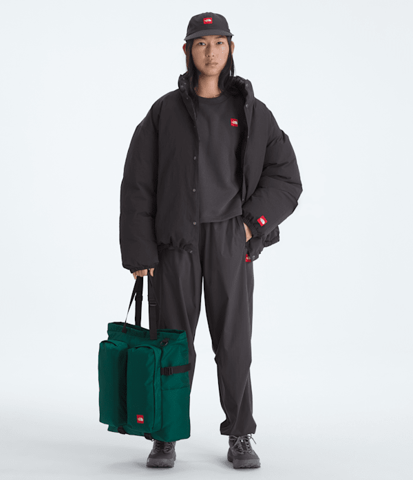 Womens TNF Red Box Crew TNF Obsidian HERO2