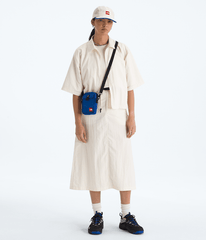 Womens TNF Red Box Nylon Belted Skirt TNF White Dune HERO2