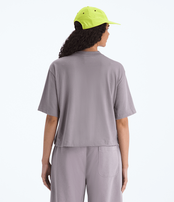 Womens TNF Red Box ShortSleeve Boxy Tee TNF Transcendent Grey BACK