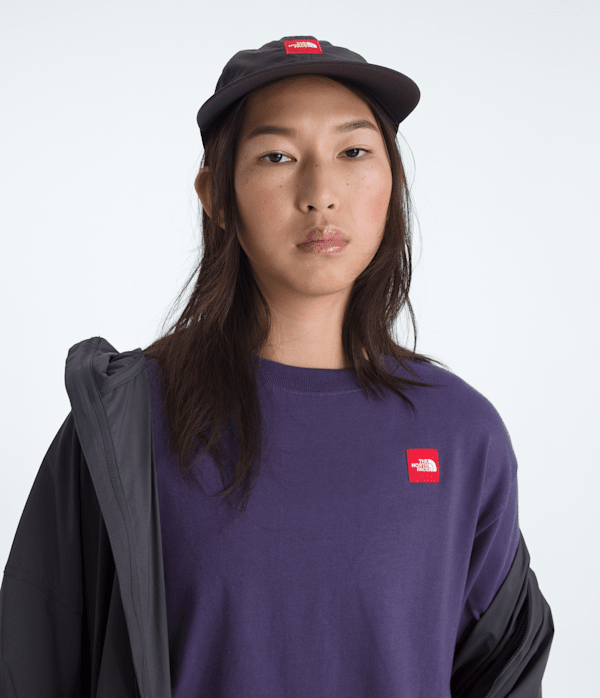 Womens TNF Red Box ShortSleeve Boxy Tee TNF Eternal Purple ALT1