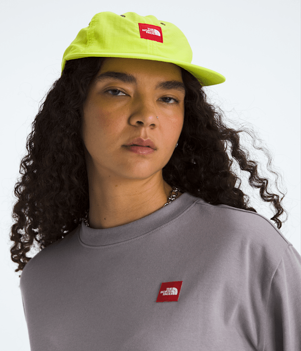 Womens TNF Red Box ShortSleeve Boxy Tee TNF Transcendent Grey HERO3