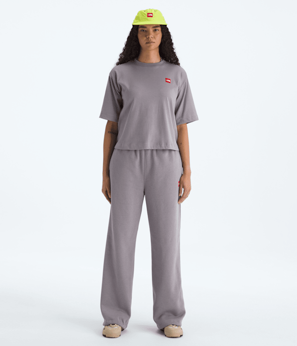 Womens TNF Red Box Sweatpants TNF Transcendent Grey HERO2