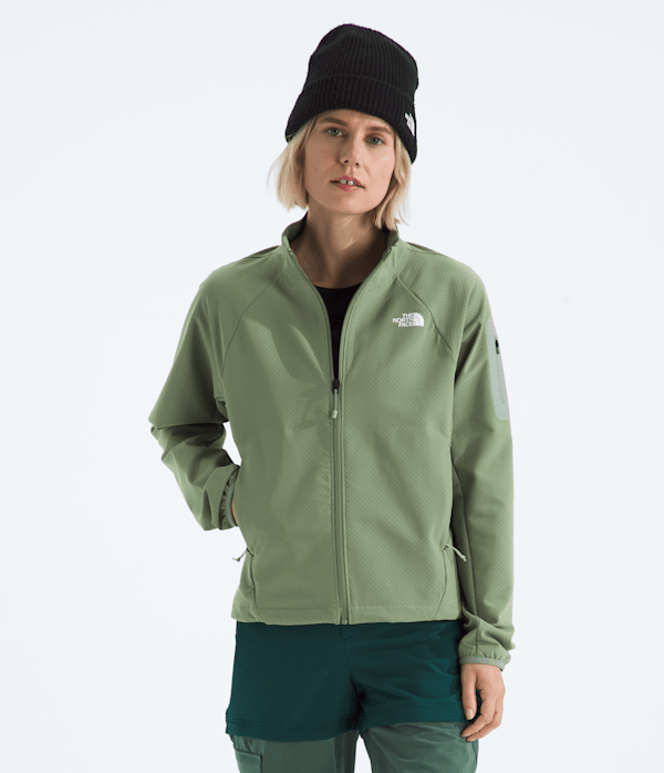 Womens Tek Approach Jacket TNF Bark MistSlate Moss Main