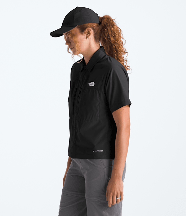 Womens Trail LIGHTRANGE ShortSleeve Shirt TNF MODEL34