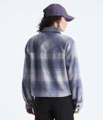 Womens Valley Flannel ShirtPlaid TNF Twilight Galaxy TNF Shadow Plaid BACK