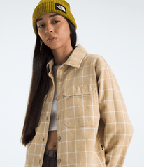 Womens Valley Flannel ShirtPlaid TNF Khaki Stone Grid Large Plaid HERO2