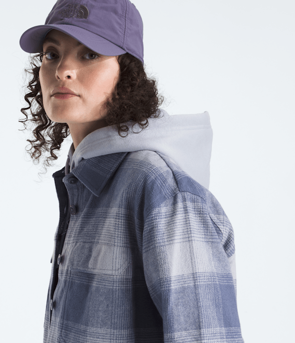 Womens Valley Flannel ShirtPlaid TNF Twilight Galaxy TNF Shadow Plaid HERO3