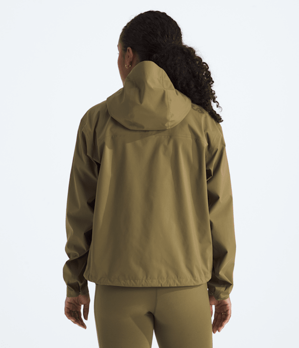 Womens Voyage Rain 3L Hooded Jacket TNF BACK