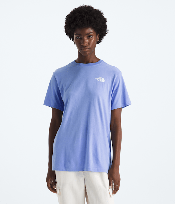 Womens Wildflower Relaxed ShortSleeve Tee TNF BACK