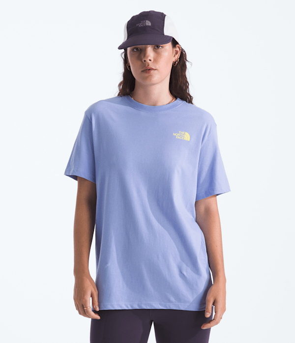 Womens Wildflower Trails Relaxed ShortSleeve Tee TNF BACK