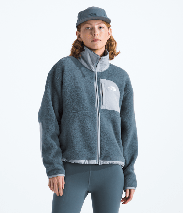 Womens Yumiori Off Peak FullZip Jacket TNF Granite GreyFrost Grey Main