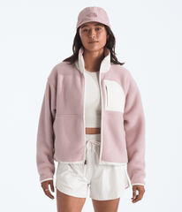 Womens Yumiori Off Peak FullZip Jacket TNF METAL PINKWHITE DUNE Main