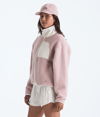 Womens Yumiori Off Peak FullZip Jacket TNF METAL PINKWHITE DUNE MODEL34