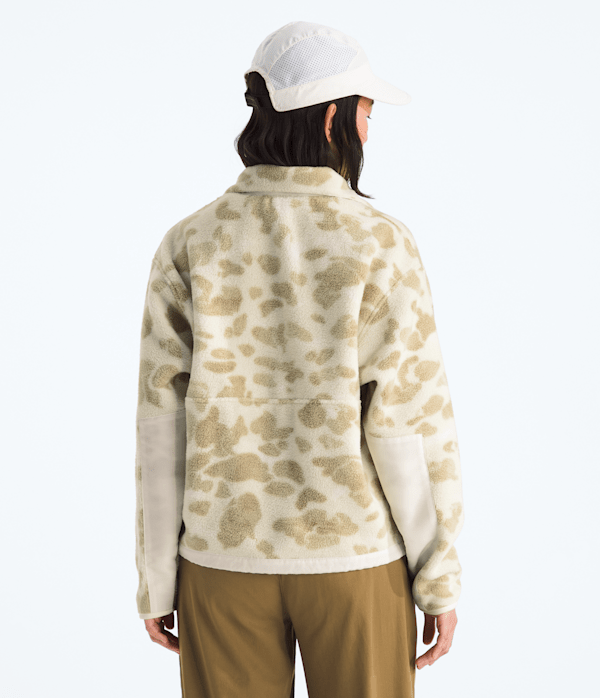 Womens Yumiori Off Peak FullZip JacketPrint TNF Pale Khaki Heritage Print BACK
