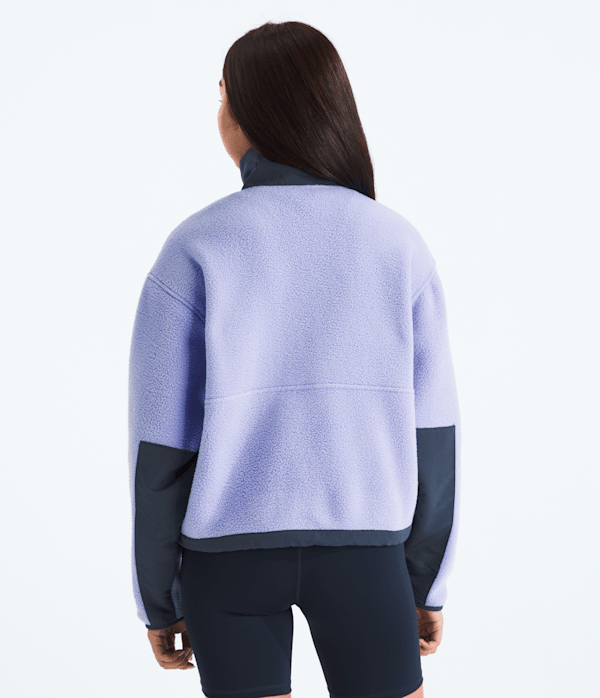 Womens Yumiori Off Peak Zip Jacket TNF Periwinkle GlowSummit Navy BACK
