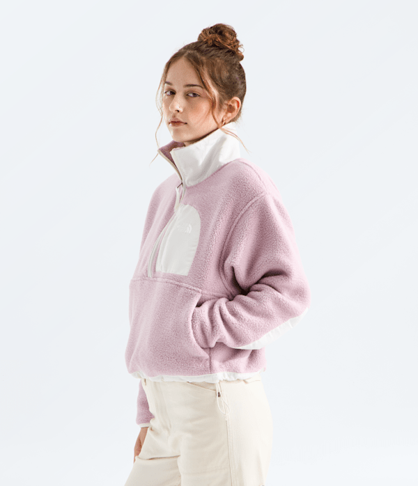 Womens Yumiori Off Peak Zip Jacket TNF METAL PINKWHITE DUNE MODEL34