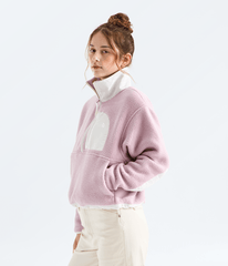 Womens Yumiori Off Peak Zip Jacket TNF METAL PINKWHITE DUNE MODEL34